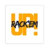 Energetic Kiss-Cut Stickers for Motivation & Fun, Gaming, Sports, Laptop, Water Bottle Decorations, RACK 'EM!